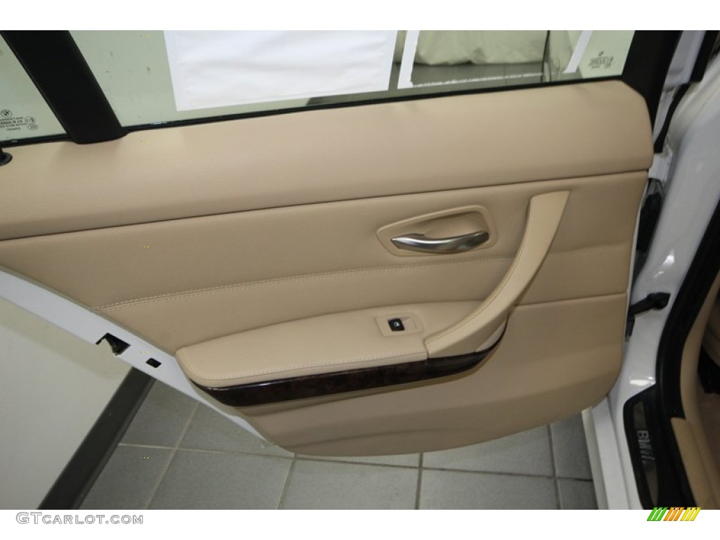 2009 3 Series 335i Sedan - Alpine White / Beige photo #27