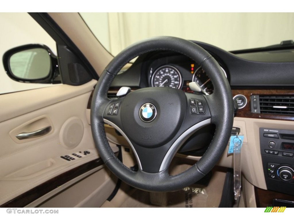 2009 3 Series 335i Sedan - Alpine White / Beige photo #28