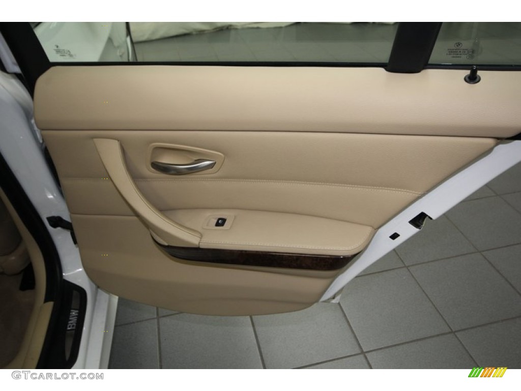 2009 3 Series 335i Sedan - Alpine White / Beige photo #33