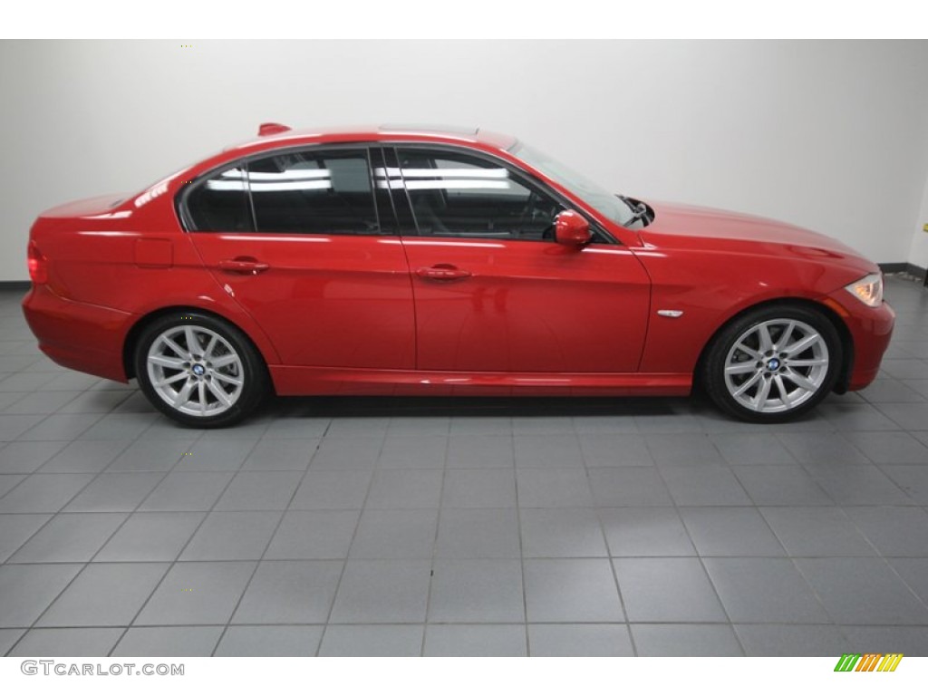 2010 3 Series 328i Sedan - Crimson Red / Black photo #7