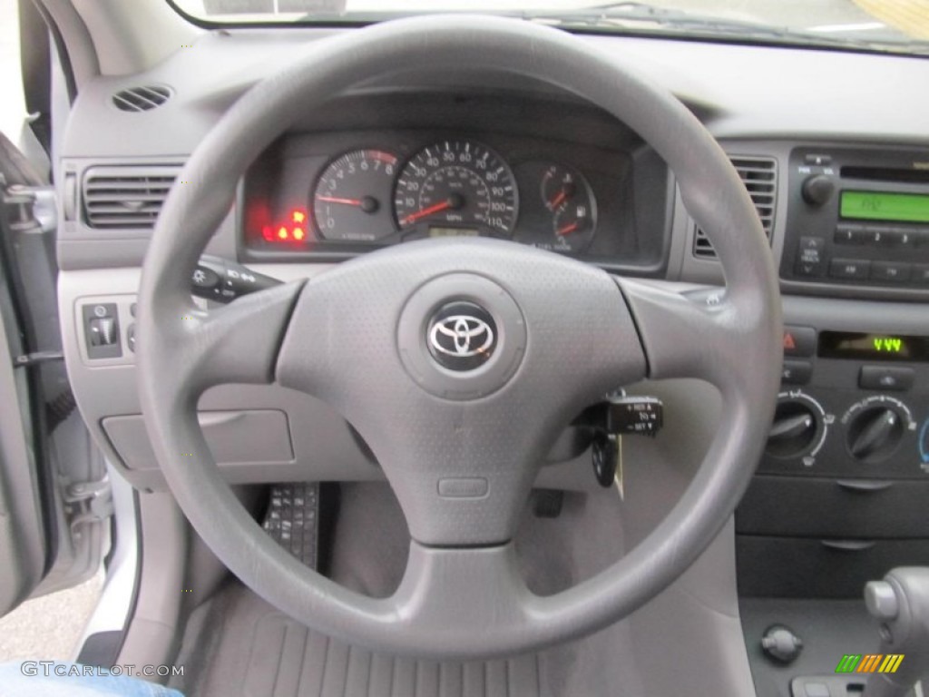 2007 Toyota Corolla LE Stone Steering Wheel Photo #76044363