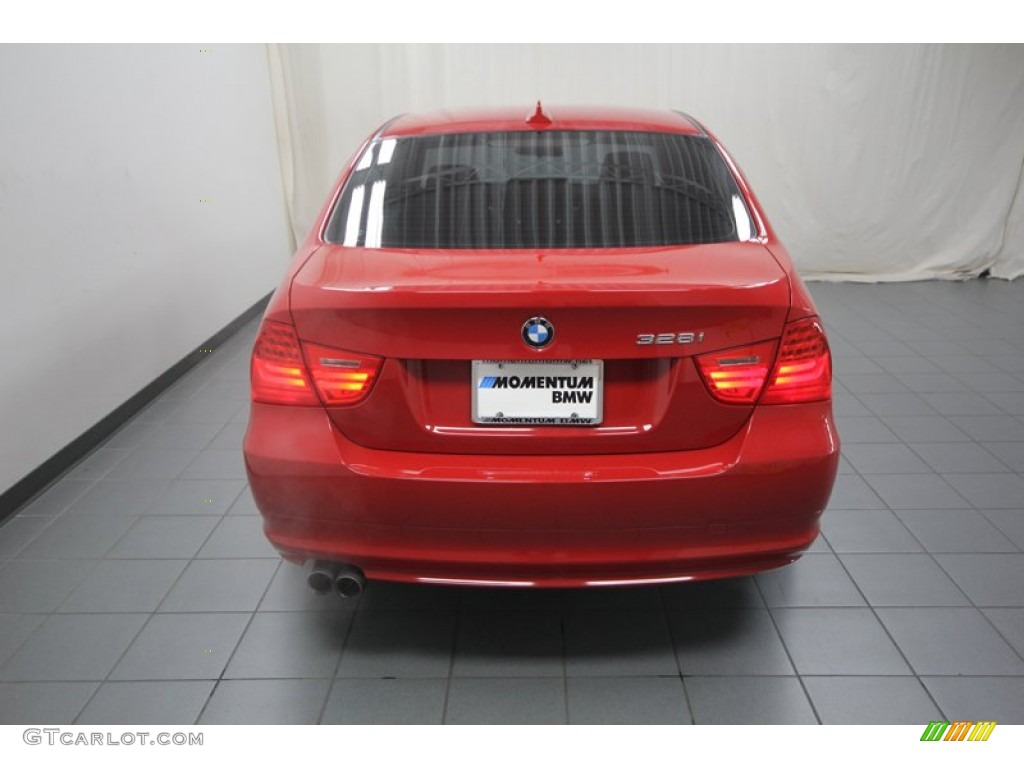 2010 3 Series 328i Sedan - Crimson Red / Black photo #12