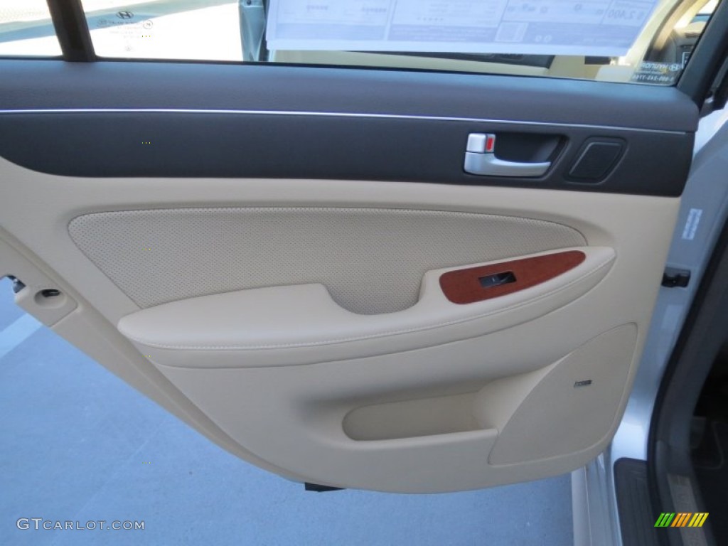 2013 Hyundai Genesis 3.8 Sedan Cashmere Door Panel Photo #76045937