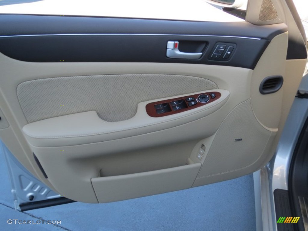 2013 Hyundai Genesis 3.8 Sedan Cashmere Door Panel Photo #76045992