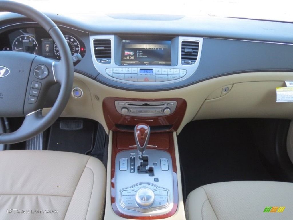 2013 Hyundai Genesis 3.8 Sedan Cashmere Dashboard Photo #76046121