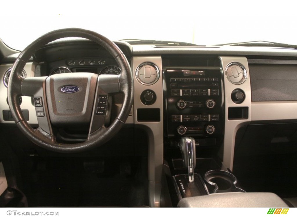 2011 Ford F150 FX4 SuperCrew 4x4 Black Dashboard Photo #76046552
