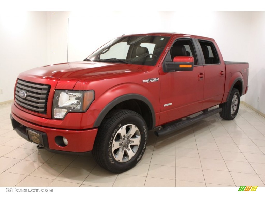 Red Candy Metallic 2011 Ford F150 FX4 SuperCrew 4x4 Exterior Photo #76046672
