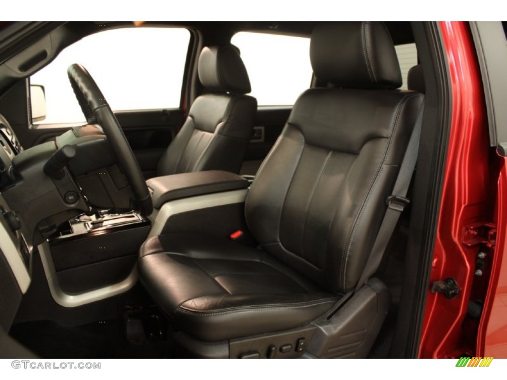 Black Interior 2011 Ford F150 FX4 SuperCrew 4x4 Photo #76046718