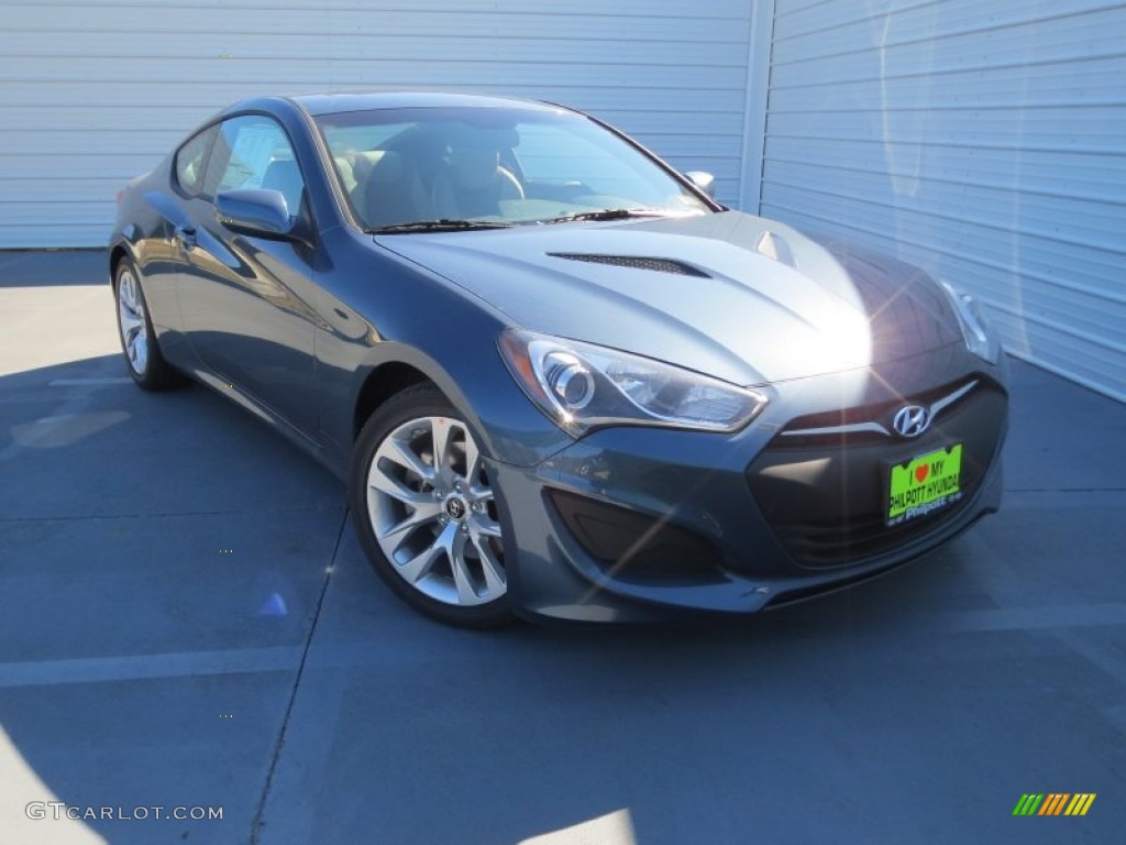 2013 Genesis Coupe 2.0T Premium - Parabolica Blue / Black Cloth photo #1