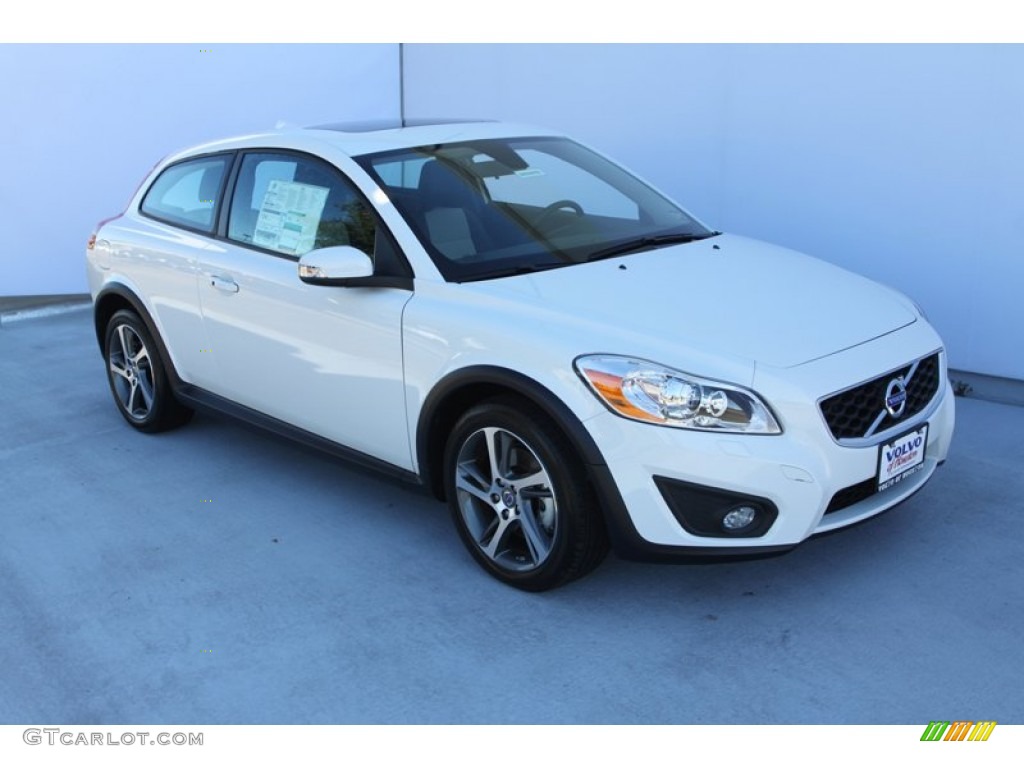2013 C30 T5 - Ice White / Off Black/Blonde photo #2