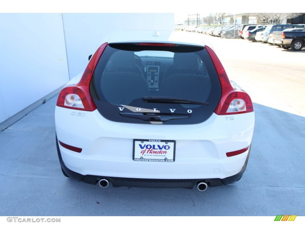 2013 C30 T5 - Ice White / Off Black/Blonde photo #5