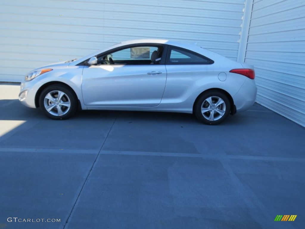 2013 Elantra Coupe GS - Shimmering Air Silver / Gray photo #5