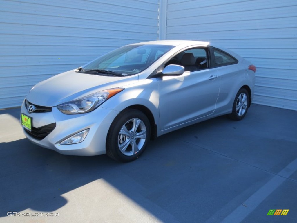 2013 Elantra Coupe GS - Shimmering Air Silver / Gray photo #6