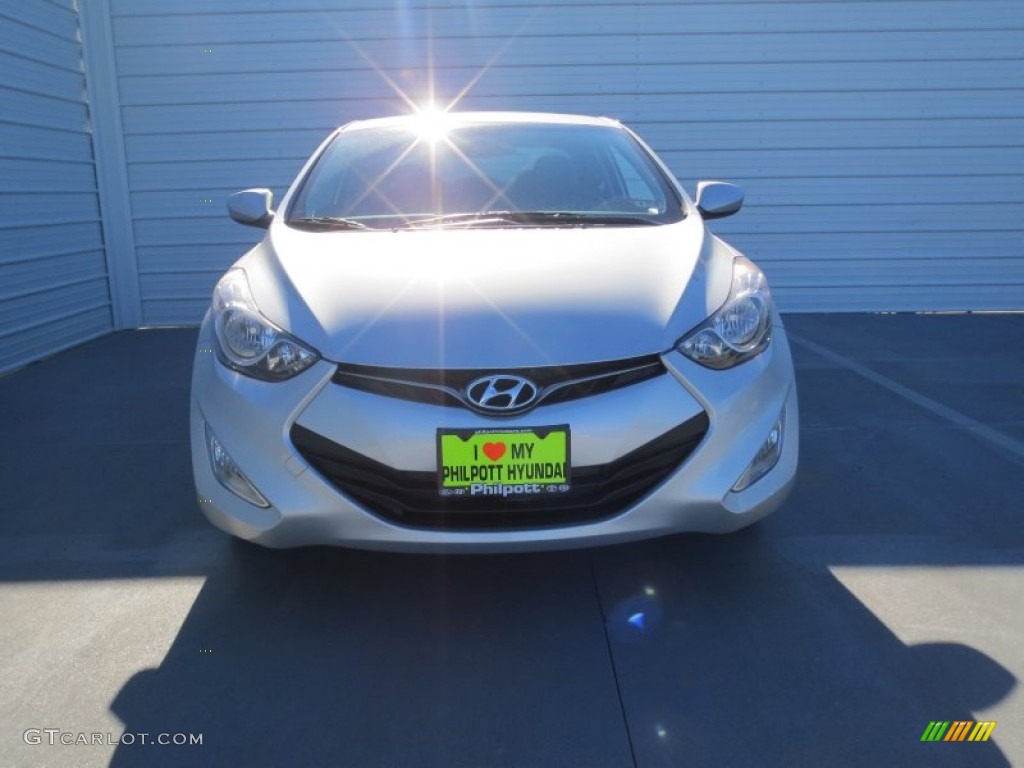 2013 Elantra Coupe GS - Shimmering Air Silver / Gray photo #7