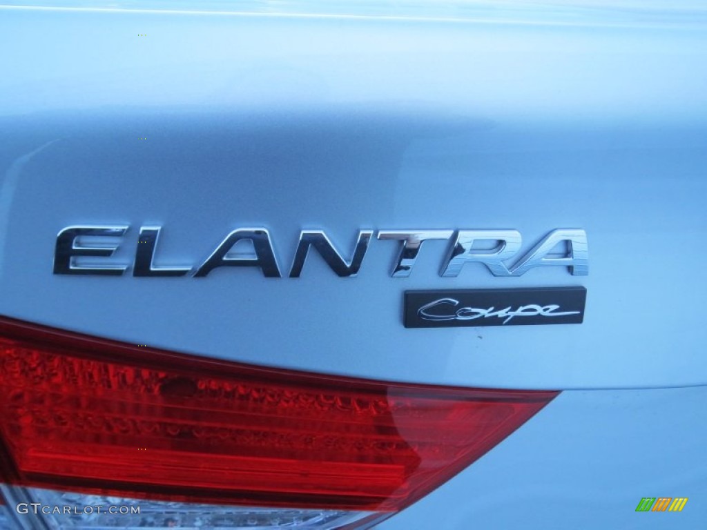 2013 Elantra Coupe GS - Shimmering Air Silver / Gray photo #13