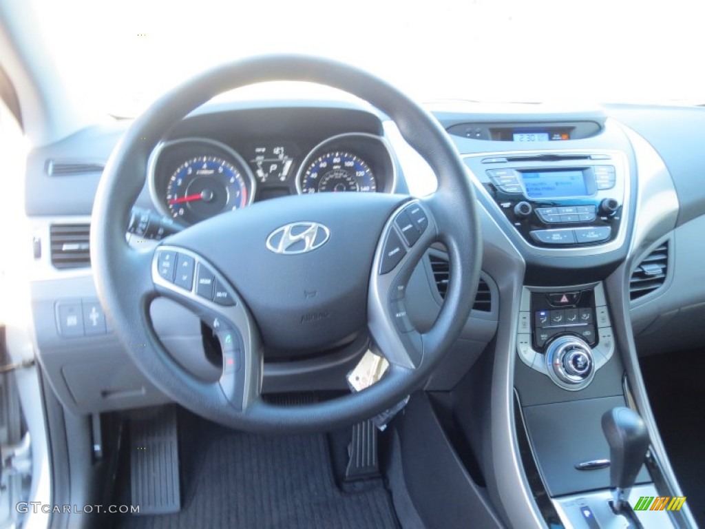 2013 Elantra Coupe GS - Shimmering Air Silver / Gray photo #21