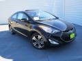 2013 Black Noir Pearl Hyundai Elantra Coupe SE  photo #1