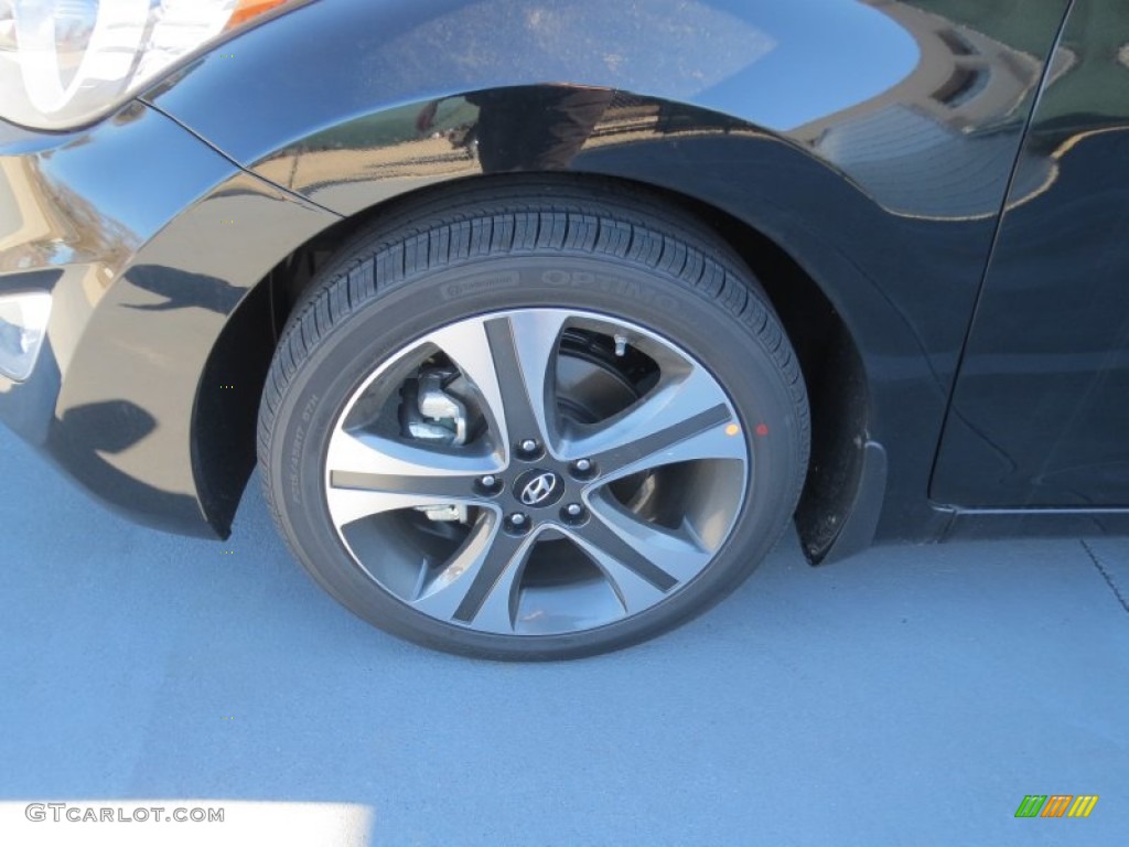 2013 Elantra Coupe SE - Black Noir Pearl / Gray photo #10
