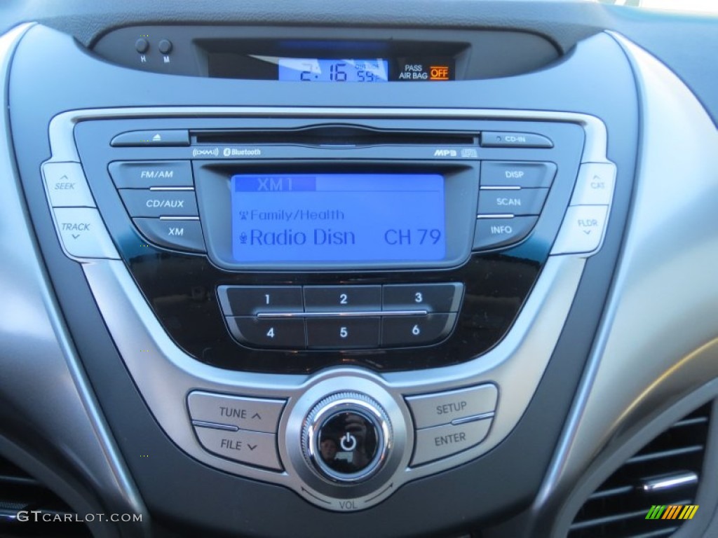 2013 Elantra Coupe SE - Black Noir Pearl / Gray photo #25