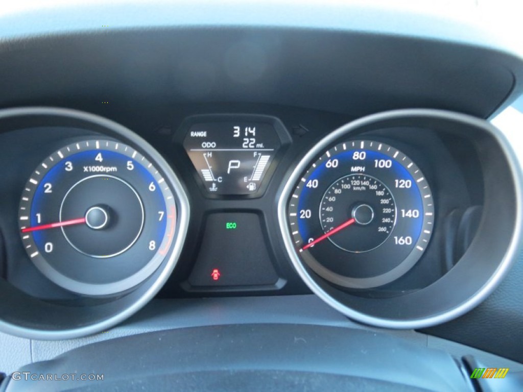 2013 Elantra Coupe SE - Black Noir Pearl / Gray photo #29