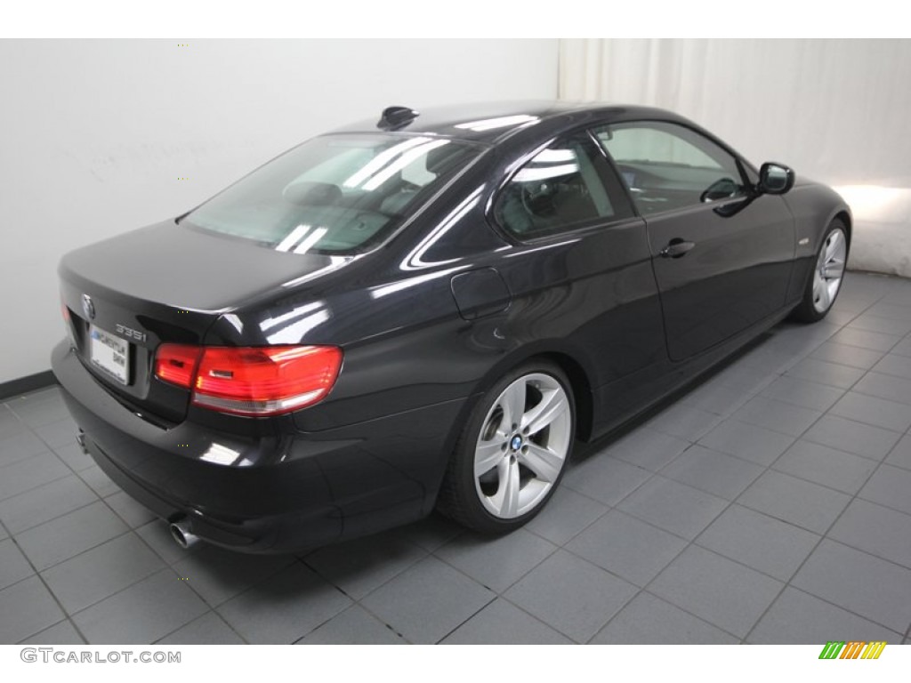 2010 3 Series 335i Coupe - Black Sapphire Metallic / Black photo #11