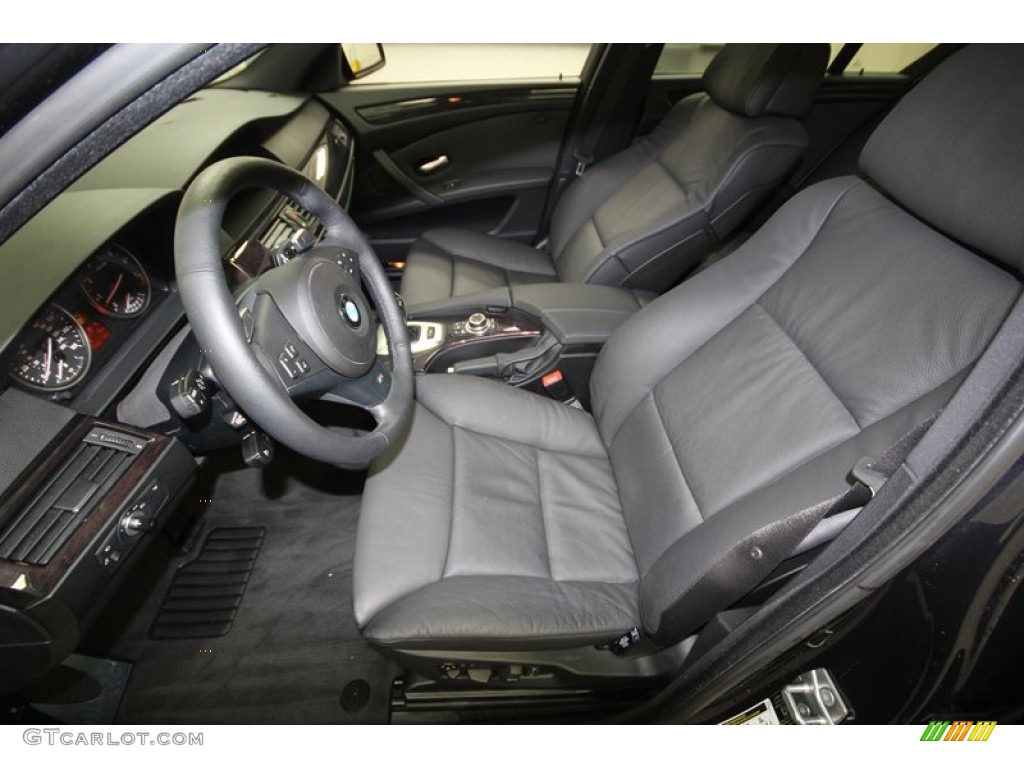 Black Interior 2010 BMW 5 Series 535i Sedan Photo #76051584