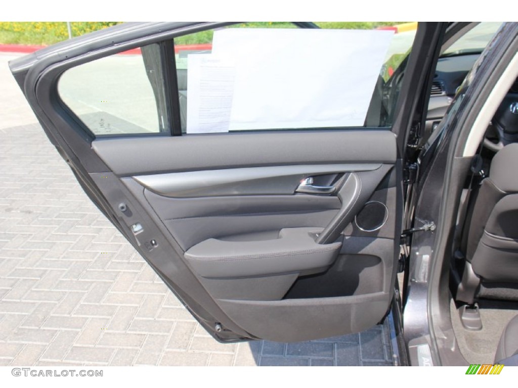 2013 Acura TL SH-AWD Technology Ebony Door Panel Photo #76053820