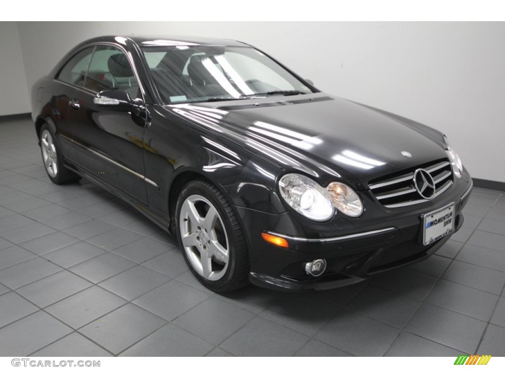 2007 CLK 550 Coupe - Black / Black photo #1