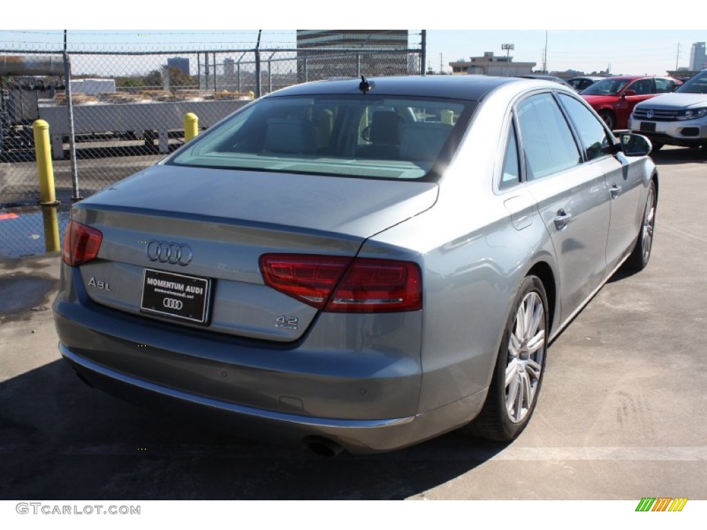 2011 A8 L 4.2 FSI quattro - Quartz Grey Metallic / Titanium Grey photo #8