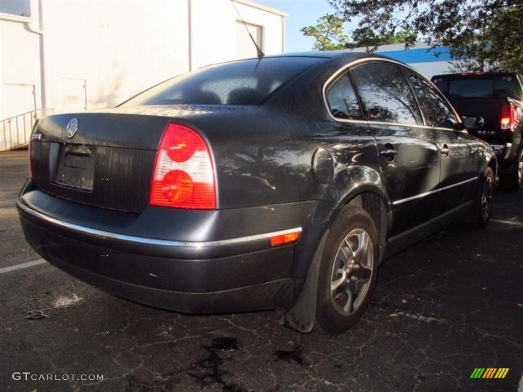 2002 Passat GLS Sedan - Blue Anthracite Pearl / Black photo #3