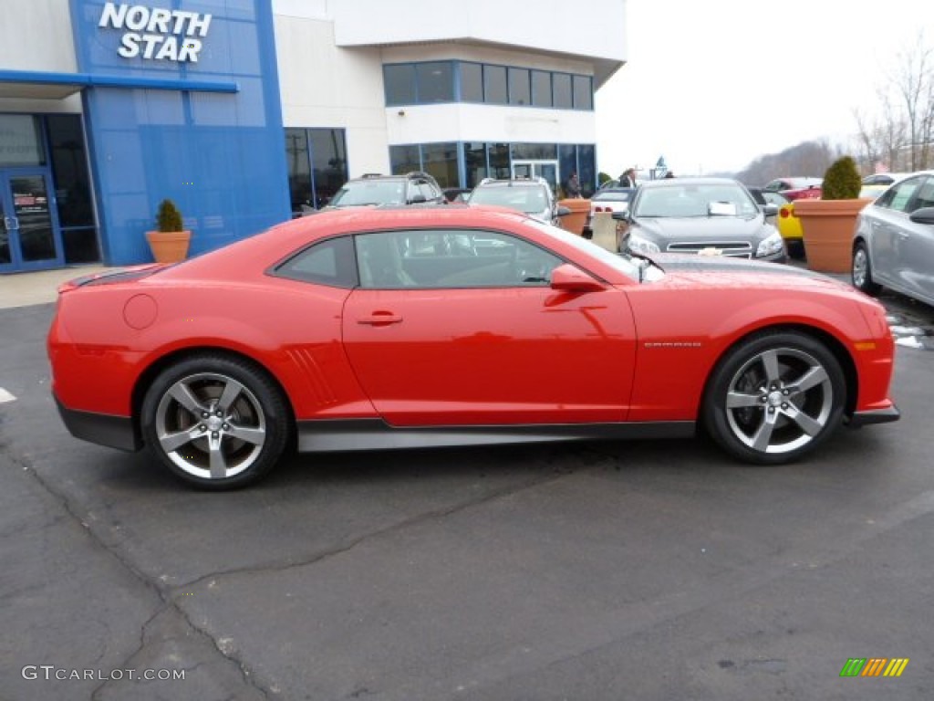 2011 Camaro SS/RS Coupe - Victory Red / Beige photo #2