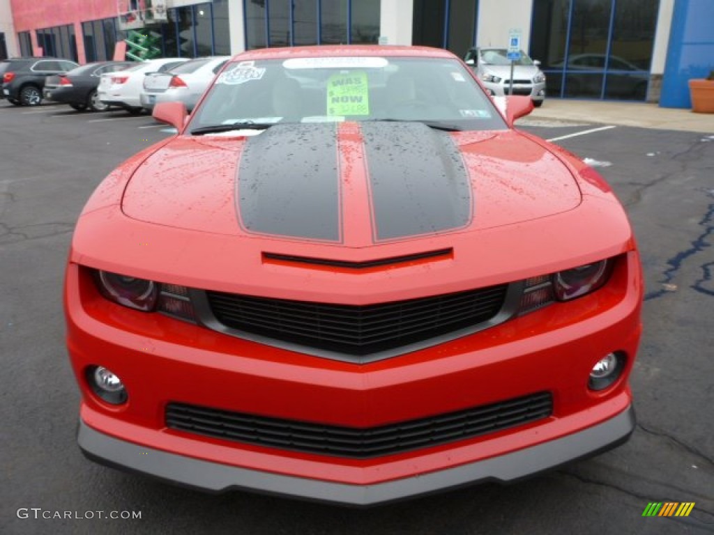 2011 Camaro SS/RS Coupe - Victory Red / Beige photo #8
