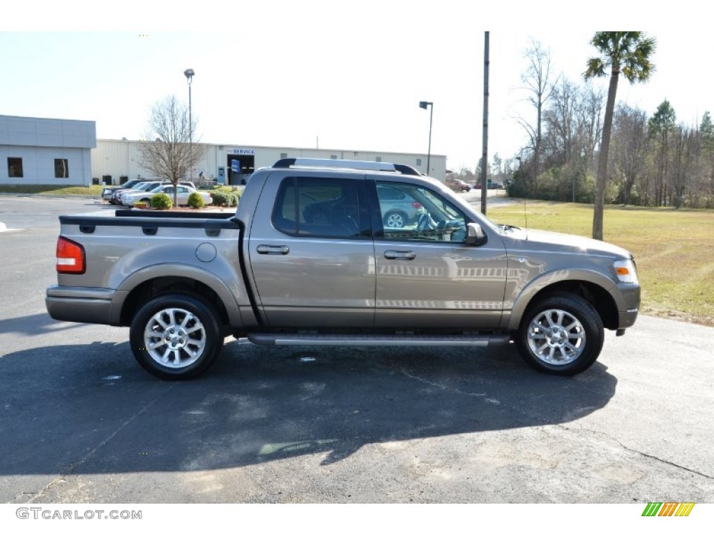 2007 Explorer Sport Trac Limited - Mineral Grey Metallic / Dark Charcoal photo #4