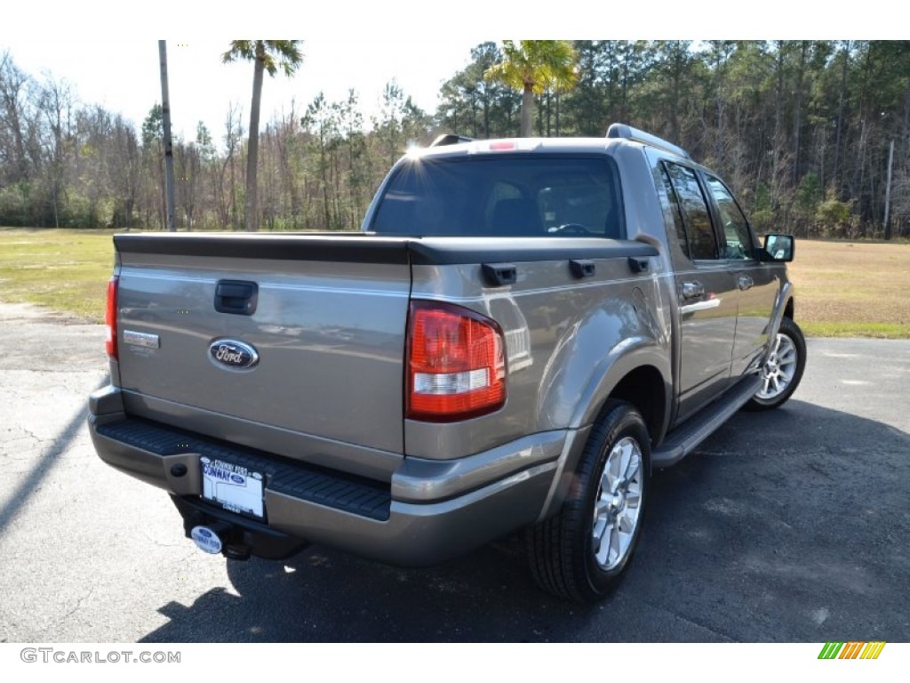 2007 Explorer Sport Trac Limited - Mineral Grey Metallic / Dark Charcoal photo #5
