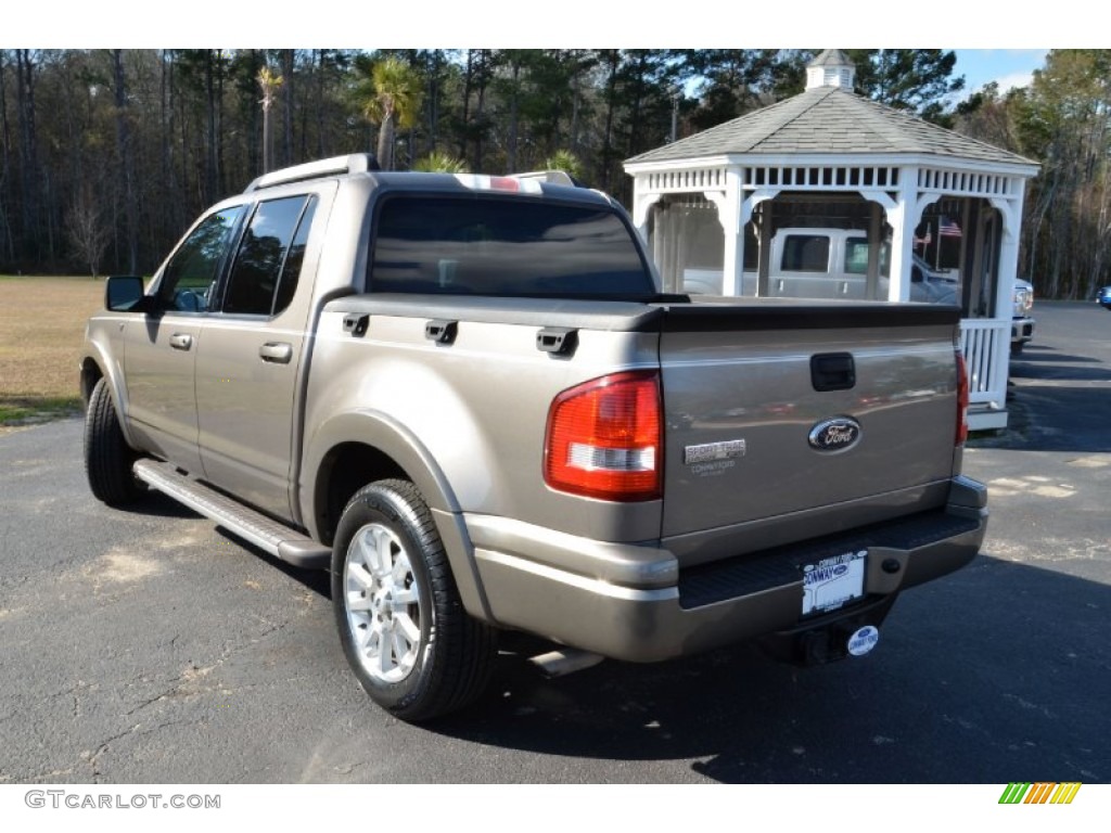 2007 Explorer Sport Trac Limited - Mineral Grey Metallic / Dark Charcoal photo #7