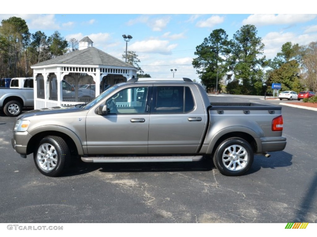 2007 Explorer Sport Trac Limited - Mineral Grey Metallic / Dark Charcoal photo #8