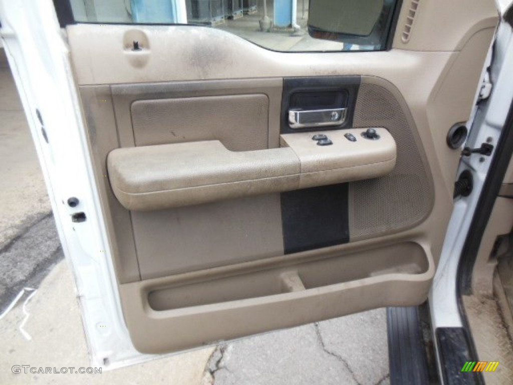 2004 F150 XLT Regular Cab 4x4 - Oxford White / Tan photo #12