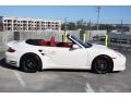 2009 Cream White Porsche 911 Turbo Cabriolet  photo #9