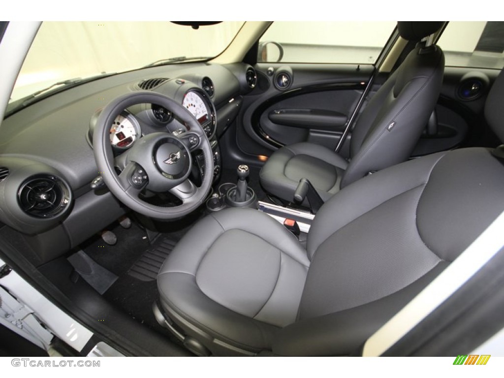 Carbon Black Interior 2013 Mini Cooper Countryman Photo #76057193