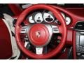 Carrera Red 2009 Porsche 911 Turbo Cabriolet Steering Wheel