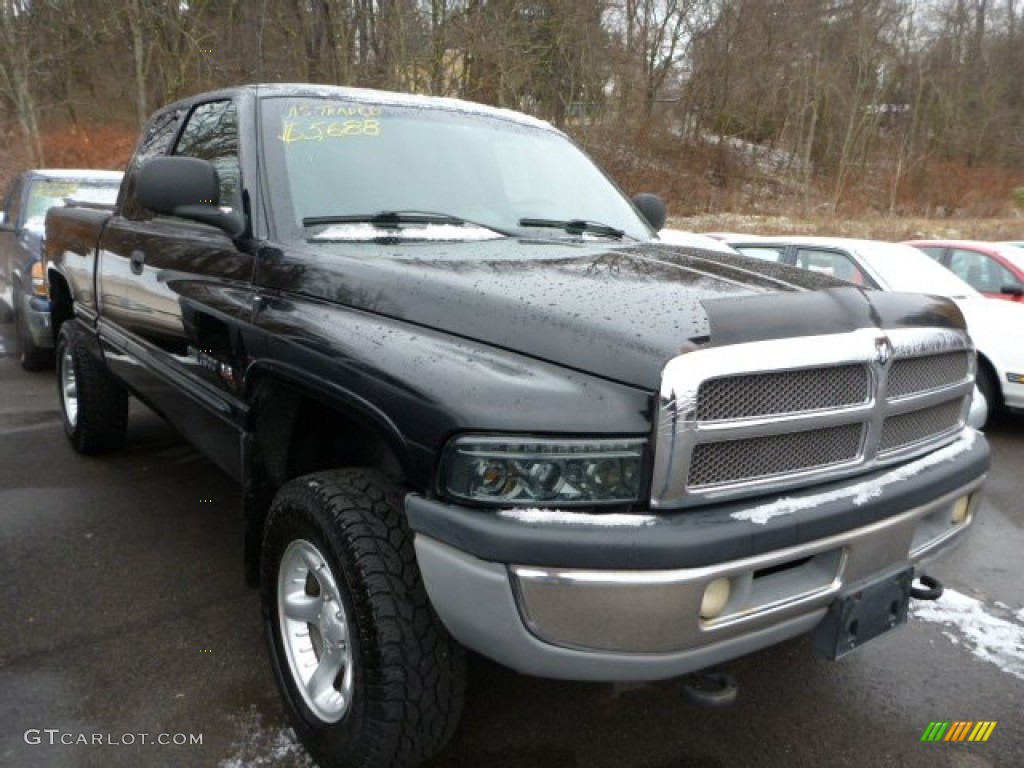 2000 Ram 1500 SLT Extended Cab 4x4 - Black / Agate photo #1