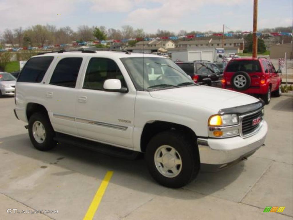 2004 Yukon SLT 4x4 - Summit White / Neutral/Shale photo #5