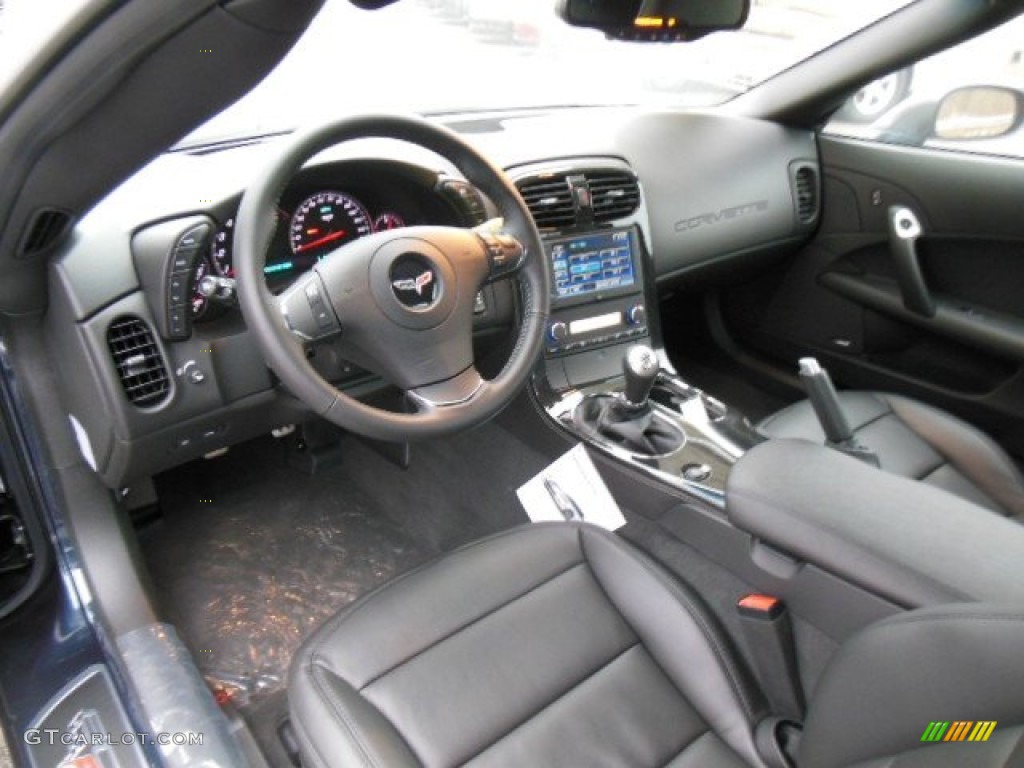 Ebony Interior 2013 Chevrolet Corvette Coupe Photo #76058502