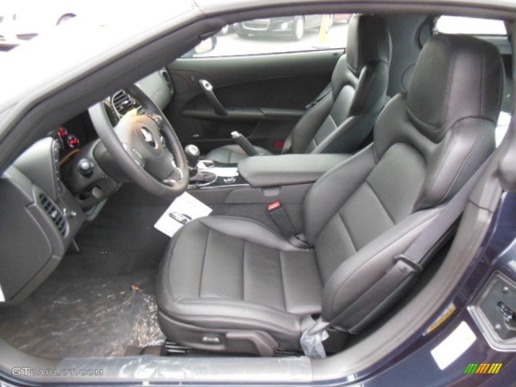 Ebony Interior 2013 Chevrolet Corvette Coupe Photo #76058513