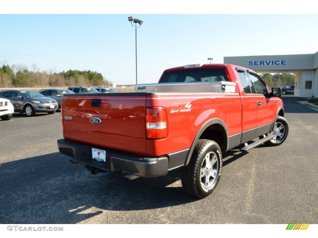 2004 F150 FX4 SuperCab 4x4 - Bright Red / Black photo #5