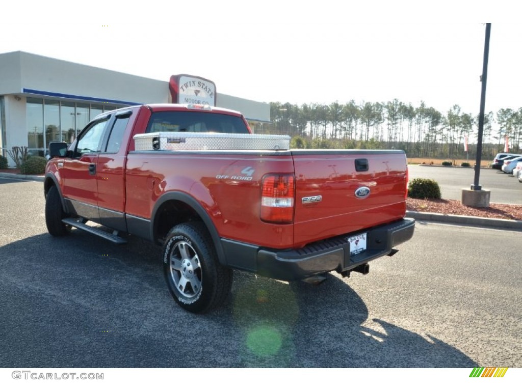 2004 F150 FX4 SuperCab 4x4 - Bright Red / Black photo #7