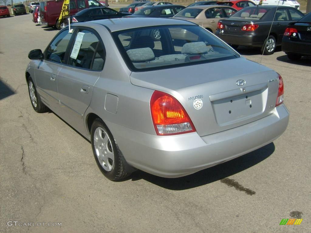 2002 Elantra GLS Sedan - Silver Pewter / Gray photo #5