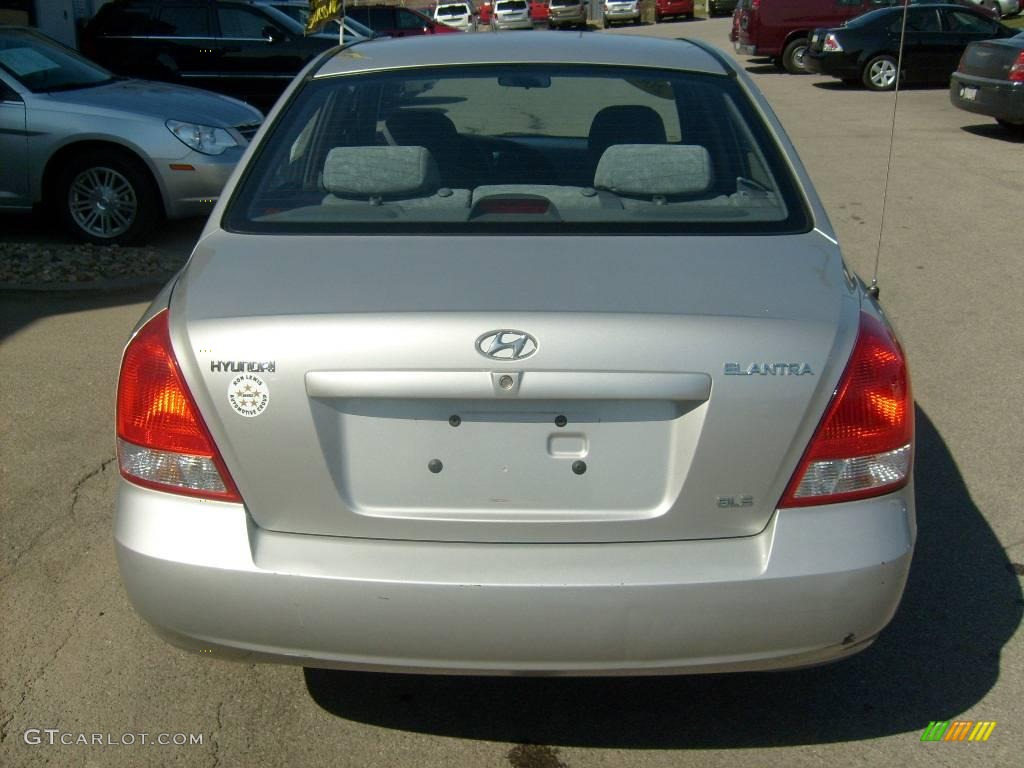 2002 Elantra GLS Sedan - Silver Pewter / Gray photo #6