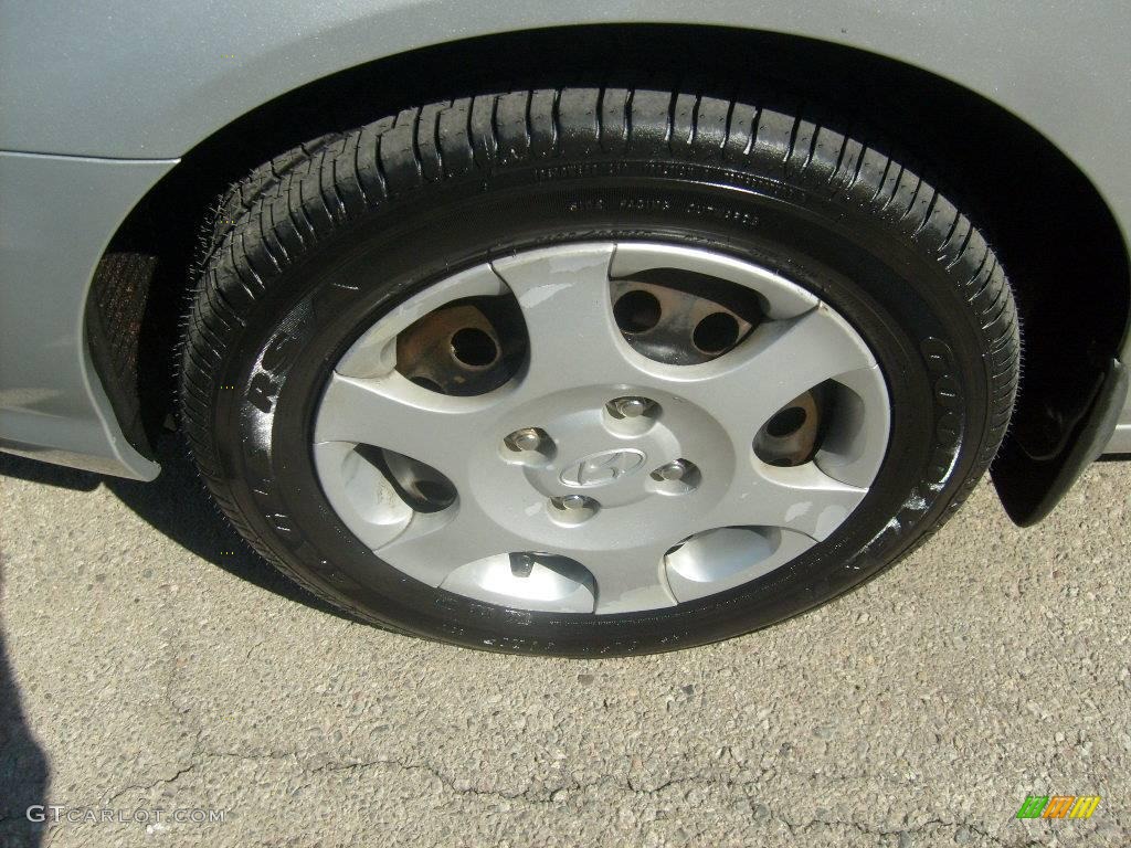2002 Elantra GLS Sedan - Silver Pewter / Gray photo #9