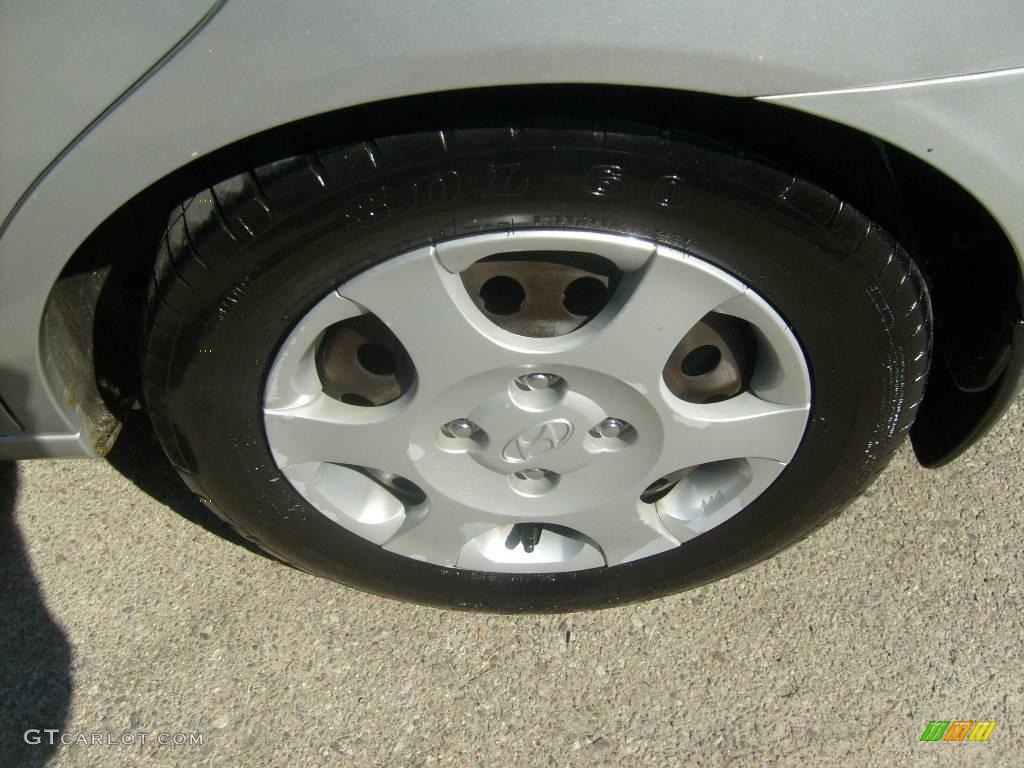 2002 Elantra GLS Sedan - Silver Pewter / Gray photo #10
